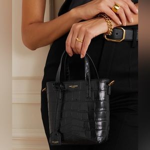 Brand new croco print toy tote